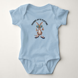 Cartoon Kangaroo Baby Bodysuit