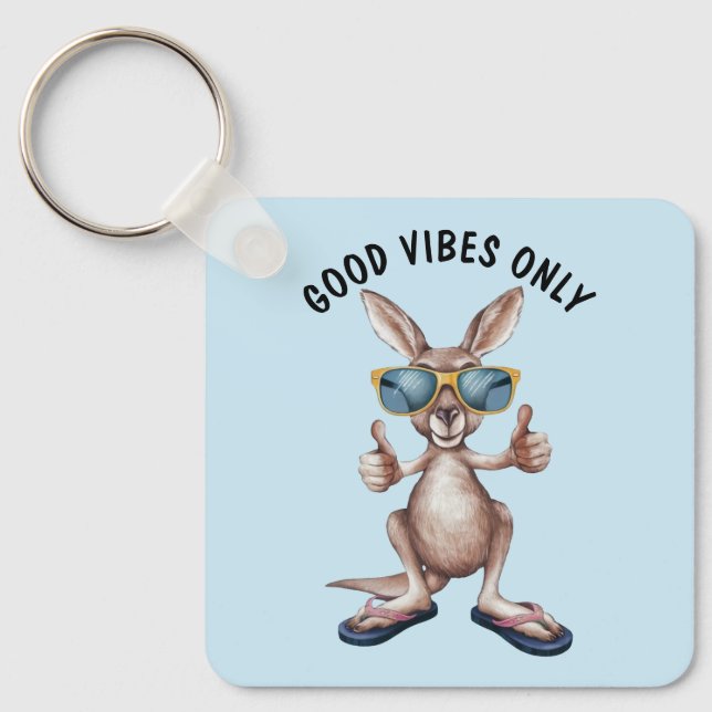 Cartoon Kangaroo Keychain (Front)