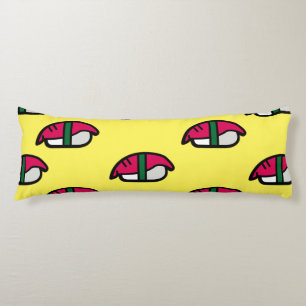 Cartoon Kawaii Sushi, Fish Rice & Seaweed Body Pillow