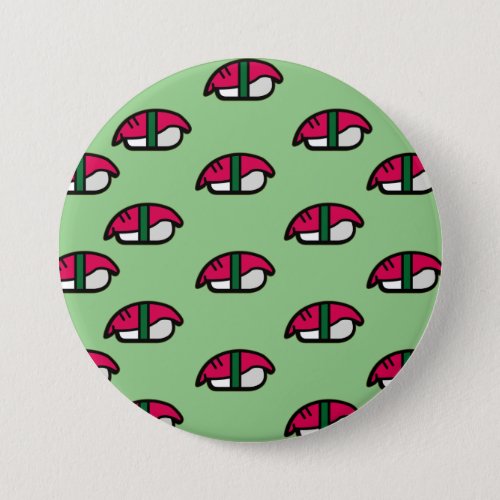 Cartoon Kawaii Sushi Fish Rice  Seaweed Button