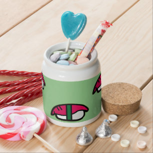 Cartoon Kawaii Sushi, Fish Rice & Seaweed Candy Ja Candy Jar