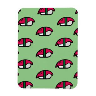Cartoon Kawaii Sushi, Fish Rice & Seaweed Magnet