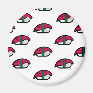 Cartoon Kawaii Sushi, Fish Rice & Seaweed Magnet