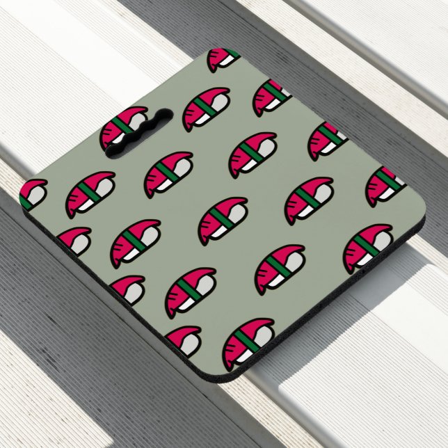 Cartoon Kawaii Sushi, Fish Rice & Seaweed Seat Cushion (In Situ)