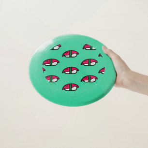 Cartoon Kawaii Sushi, Fish Rice & Seaweed Wham-O Frisbee