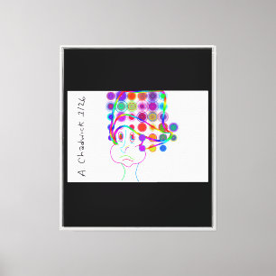 Cartoon Kid With Goofy Hat  Canvas Print