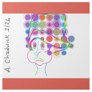 Cartoon Kid with  Goofy Hat Gallery Wrap