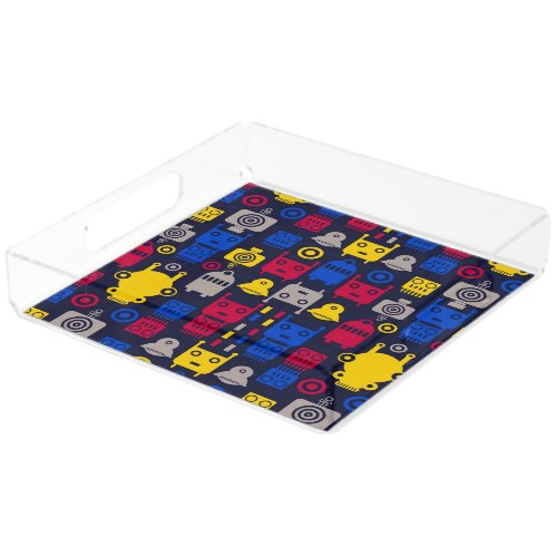 Cartoon Kids Robot Acrylic Tray