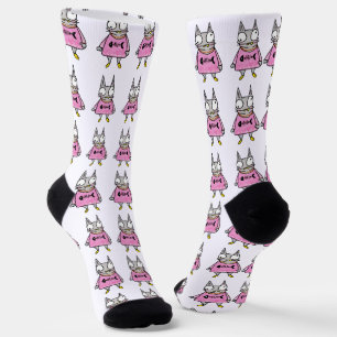 Cartoon Kitten Socks
