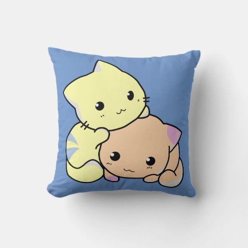 cartoon kittens pillow