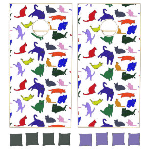 Cartoon Kitties cornhole set