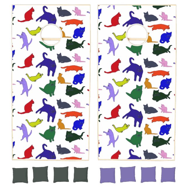 Cartoon Kitties cornhole set (Set)