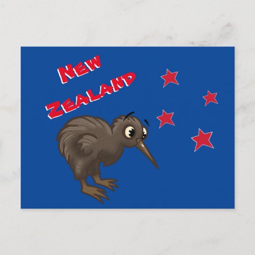 Cartoon Kiwi Bird Postcard