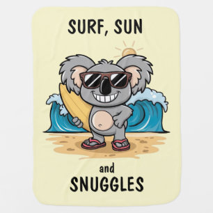 Cartoon Koala Baby Blanket