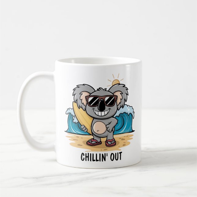 Cartoon Koala Coffee Mug (Left)