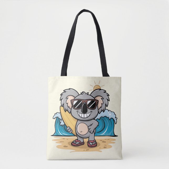 Cartoon Koala Tote Bag (Front)