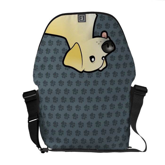 Cartoon Labrador Retriever Courier Bags