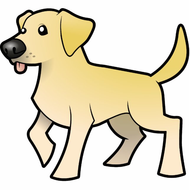 Cartoon Labrador Retriever Cutout (Front)