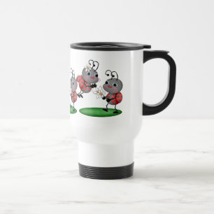 Cartoon Ladybug Animal Travel Mug