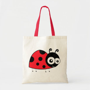 Cartoon Ladybug Tote Bag