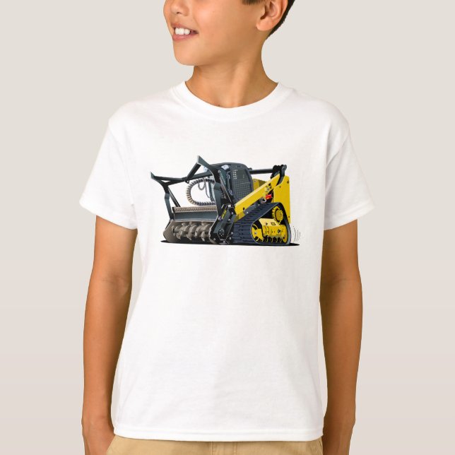 Cartoon Land Clearing Mulcher T-Shirt (Front)