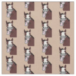 Cartoon Laughing Horse Funny Animal Art Fabric