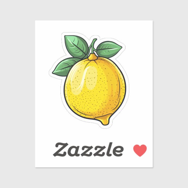Cartoon lemon sticker (Sheet)