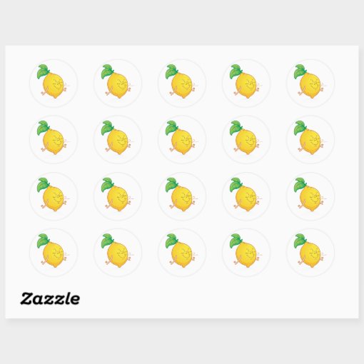 Cartoon Lemon Stickers Zazzle