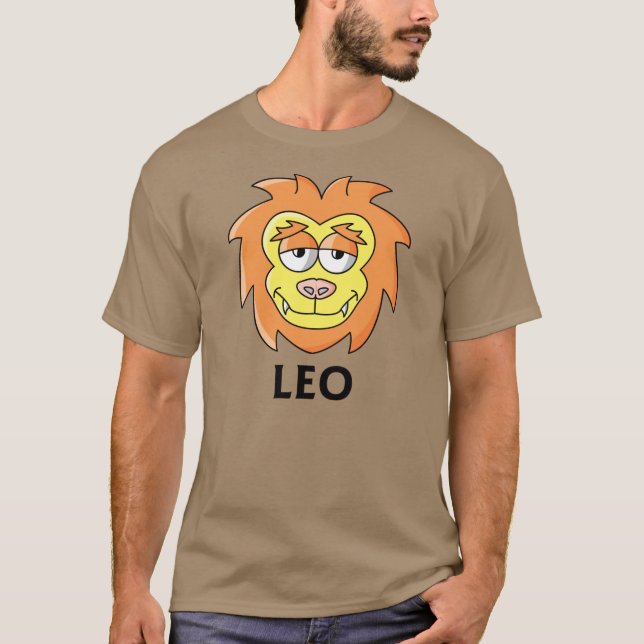 Cartoon Leo Lion T-Shirt (Front)