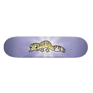 Cartoon Leopard Gecko Skateboard Deck