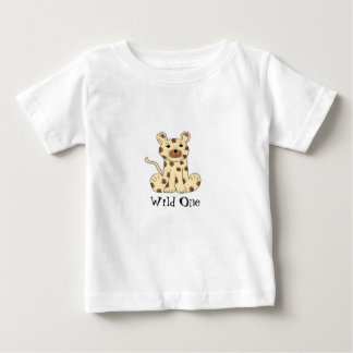 Cartoon Leopard - Wild One Baby T-Shirt