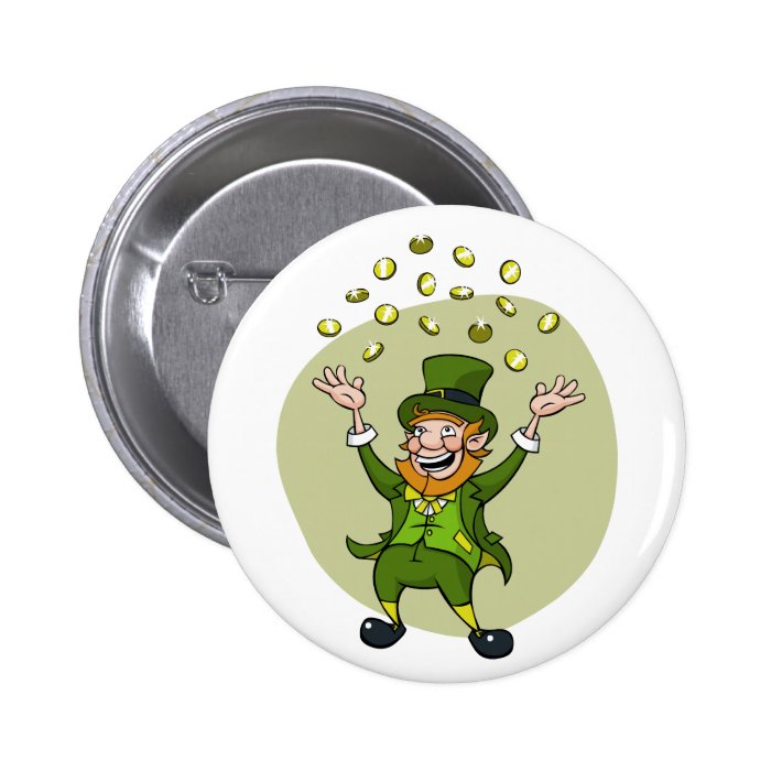 Cartoon Leprechaun Pins