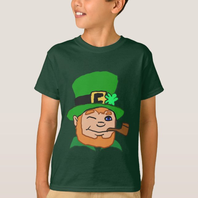 Cartoon Leprechaun T-Shirt (Front)