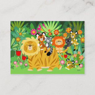 Cartoon Liger and Friends ACEO/Business card