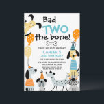 Cartoon Like Bad Two The Bone Dogs 2nd Birthday  Invitation<br><div class="desc">Cartoon Like Bad Two The Bone Dogs 2nd Birthday Invitation

Cute cartoon like dog themed 2nd birthday invitation featuring various dogs,  balloons,  party hats and bone illustrations.</div>