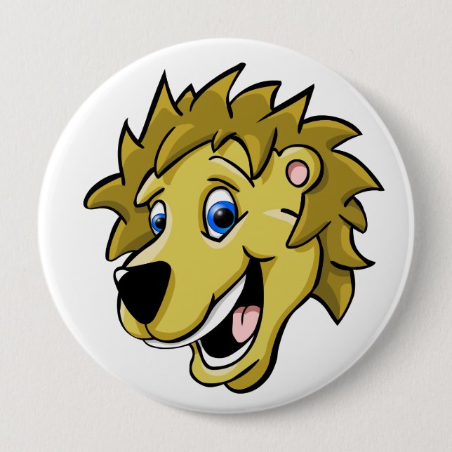 Cartoon Lion Button (Front)