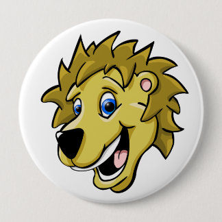 Cartoon Lion Button