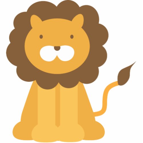 Cartoon Lion Cutout