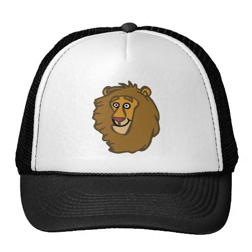 Cartoon Lion Head Trucker Hat | Zazzle