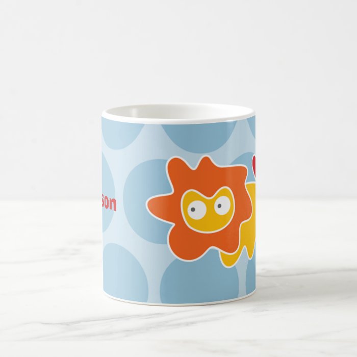 Cartoon Lion Kid Cute Fun Custom Gift Mug