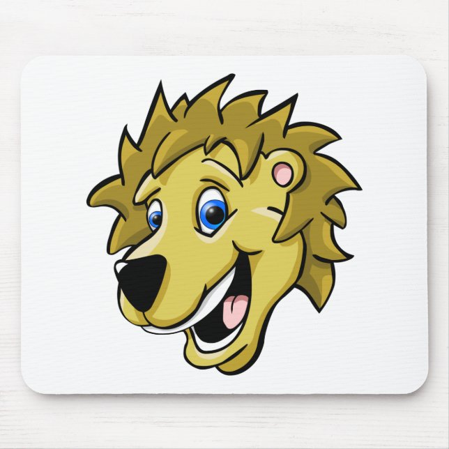 Cartoon Lion Mouse Pad (Front)