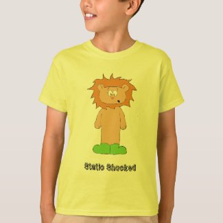 Cartoon Lion With Wild Hair T-Shirt