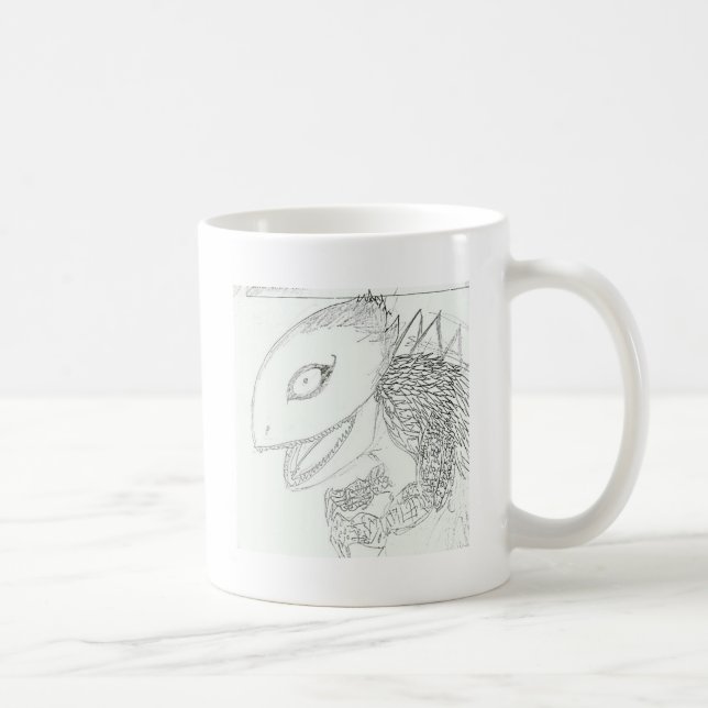 cartoon lizard monster coffee mug (Right)
