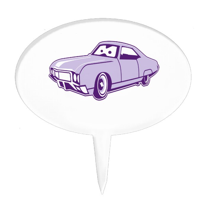 Cartoon Lowrider Cake Topper