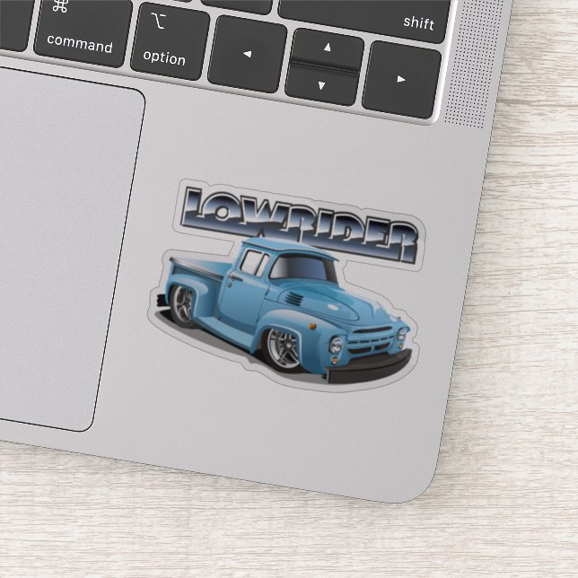 Cartoon lowrider sticker (Detail)