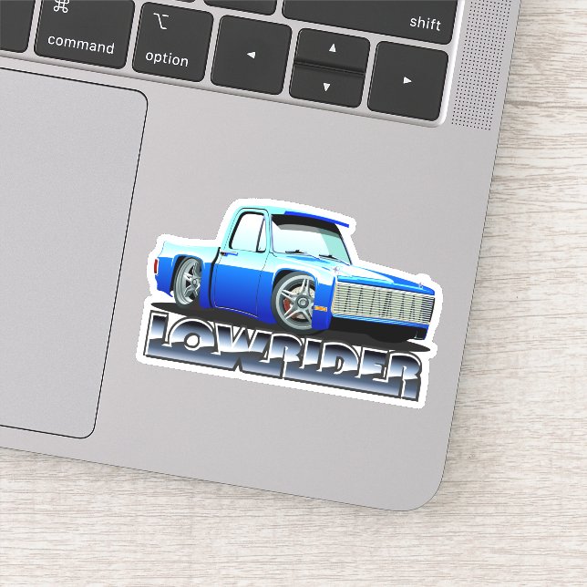 Cartoon lowrider sticker (Detail)