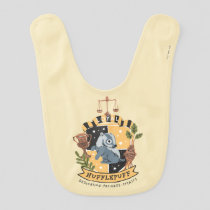 Cartoon Loyal Hufflepuff Baby Bib