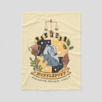 Cartoon Loyal Hufflepuff Fleece Blanket
