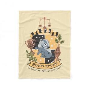 Cartoon Loyal Hufflepuff Fleece Blanket