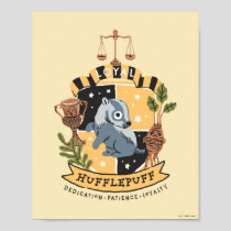 Cartoon Loyal Hufflepuff Poster